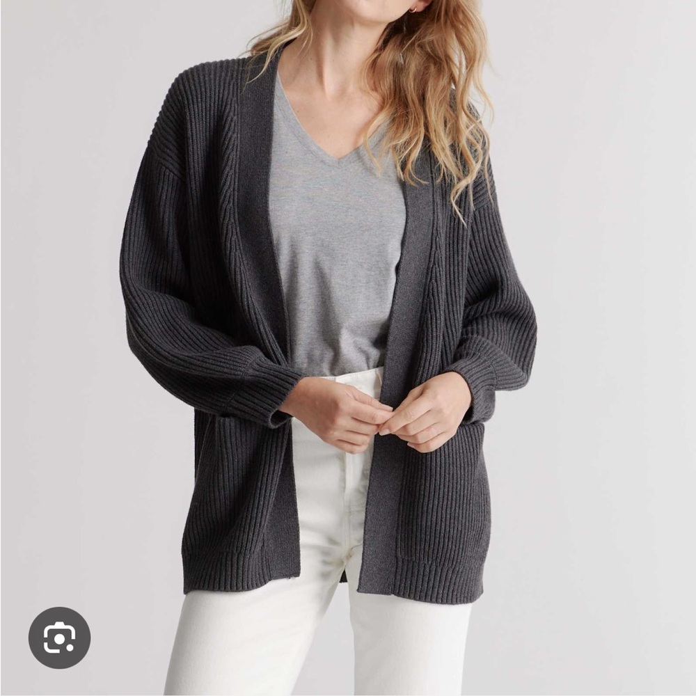 Quince Organic Cotton Oversized Cardigan